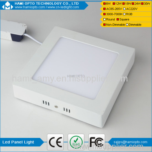 Surface Mounted 24W Square Led Panel AC85-265V CE RoHS