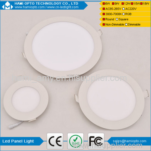 Ultra Thin 1125LM Epistar Round 15W LED Panel Lighting For Home Dia192mm*H13mm