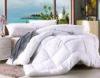 Frame Box Quilting White Microfiber Polyester Quilts / Comforter for Hotel or Household