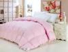 50% White GOOSE Down Pink Cotton Quilt / Duvet Double Stitched Piping for Hotel