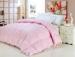 50% White GOOSE Down Pink Cotton Quilt / Duvet Double Stitched Piping for Hotel