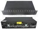 14 Slot Rackmount Chassis Fiber Optic Converter With 4 Fans 2 Power Supply