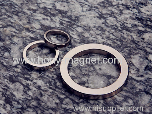 Super Strong Sintered N35 Ni-Coated Ring Neodymium Magnet