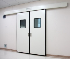 double open automatic sliding steel doors for clean rooms