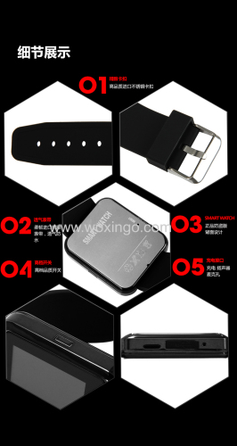 WOXINGO smart watch built in bluetooth