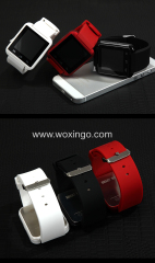 Red Android smart watch