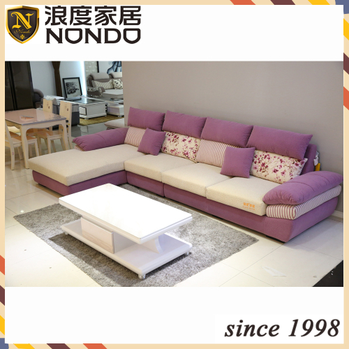 Purple sofa fabric sofa