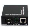 10 / 100Mbps Fiber Optic Media Converter , SFP To RJ45 Converter