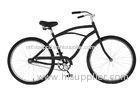 26 Inch All Black Chain Beach Cruiser Bicycles With Hi - Tensil Steel Frame