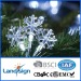 Cixi landsign solar light factory with BSCI and ISO9001 certified solar snow string lights