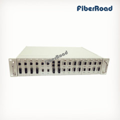 2U 16 Slots Chassis for Fiber Media Converter