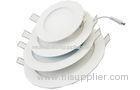 SMD 6W 6000K / 3000K Round LED Panel Lights with Silver Aluminum Edge