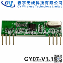434MHz Ask Superheterodyne Wireless Receiver RF Module