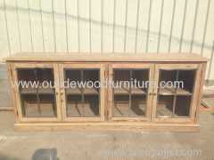 the old fir TV cabinets with glass door