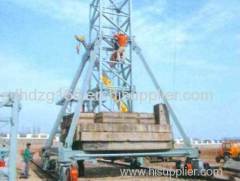 3t 4t 5t 6t 8t 1t 12t 16t 20t Mobile Traveling Tower Crane , Moving Tower Crane with ISO&CE