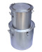 Medium stainless steel milk container barrel