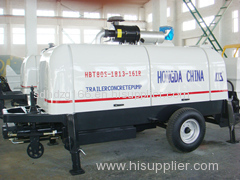 40 60 80 90m3 per hour mobile diesel or electric trailer concrete mixer pum portable hydraulic trailer concrete pump