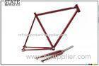 Fixed Gear Bikes Frame set Custom Bicycle Parts With CE Certifications