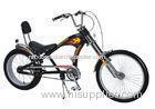 Black 20inch 700c Steel Freestyle Custom Chopper Bicycles For Boys