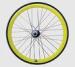Yellow Custom Bicycle Parts , Flip Flop Fixed Gear Bike Wheel Set