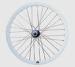 White Alloy Flip Flop Fixed Gear Bicycle Wheel Set With Ball Bearing Hubs