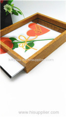 Two sides glass frame&MDF wood frame &desk frame