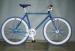 700C Blue Fixed Gear Bikes Single Speed Fixies With Anodized Polished