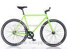 Light Green 58cm / 60cm Alloy Frame Fixed Gear Bikes With Flip Flop Hubs