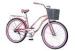 Pink 26 Inch 700c Custom Design Womens Cruiser Bicycles With Basket