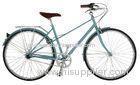 Street / Beach 700C 3 Speed Internal Hub Bicycle Women City Bike With Wide Tires