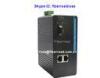 2 Port 10 / 100 / 1000Base-TX To 1 Port 1000Base-FX Industrial Fiber Media Converter