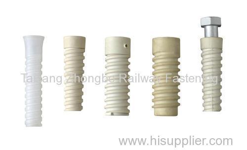 plastic dowel for railway fastening