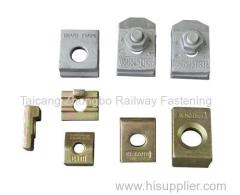 rail clamp for railway fastening