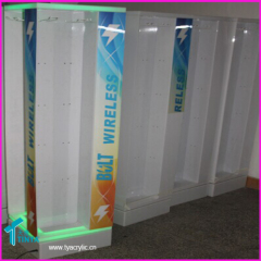 Promotional Acrylic Lockable Phone Accessories Floor Display Stand