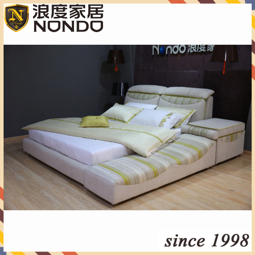 Solid wood bed king size soft bed DB237