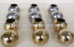 Mirror Drilled Plated Gold Stainless Steel Hollow Ball/Sphere