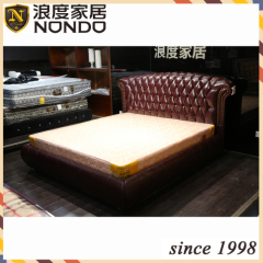 Italy bed leather king size bed DR162