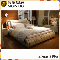 Luxury bed leather bed DR160