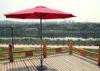 Red Parasol Outdoor Sun Umbrella / Patio Furniture Umbrella Custom