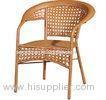 Fashion Yellow Aluminum and PE Rattan Chair Living Room Furniture