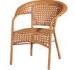 Fashion Yellow Aluminum and PE Rattan Chair Living Room Furniture