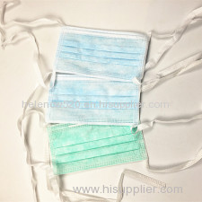 3 ply disposable hospital face masks with tie-on