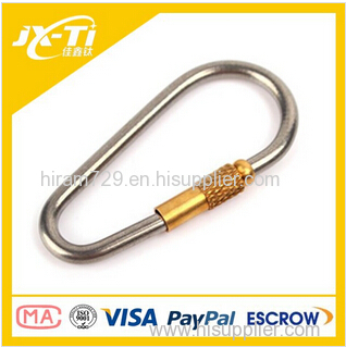 Titanium Alloy Key Carabiner Clip Hook Keychain