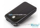 Black Solar Double USB Power Bank 5000mAh , Mobile Charging Power Bank External