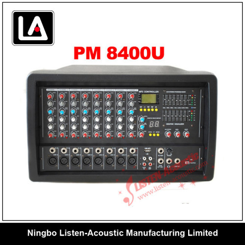 8Channel Power Mixer/Portable Mixer Power/Powered Mixer With