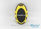 Yellow Black Portable Solar Power Bank , 5000mAh Dual USB External Portable Power Bank