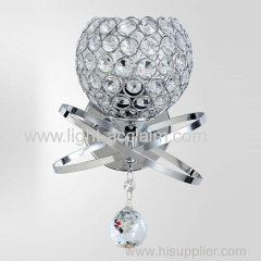 Creative spheres LED crystal bedside wall lamps for sale