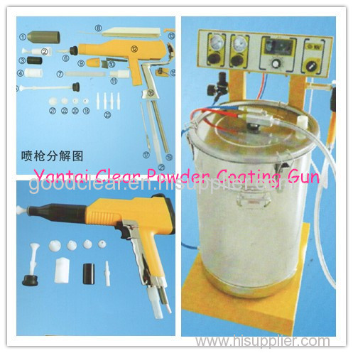 Factory price electrostatic powder coating manual gun