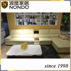 Upholstered sofa leather sofa furniture AA092