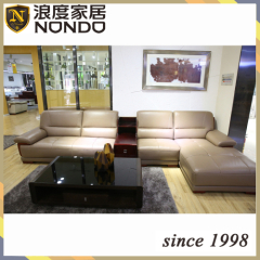 Heated leather charlotte sofa corner sofa